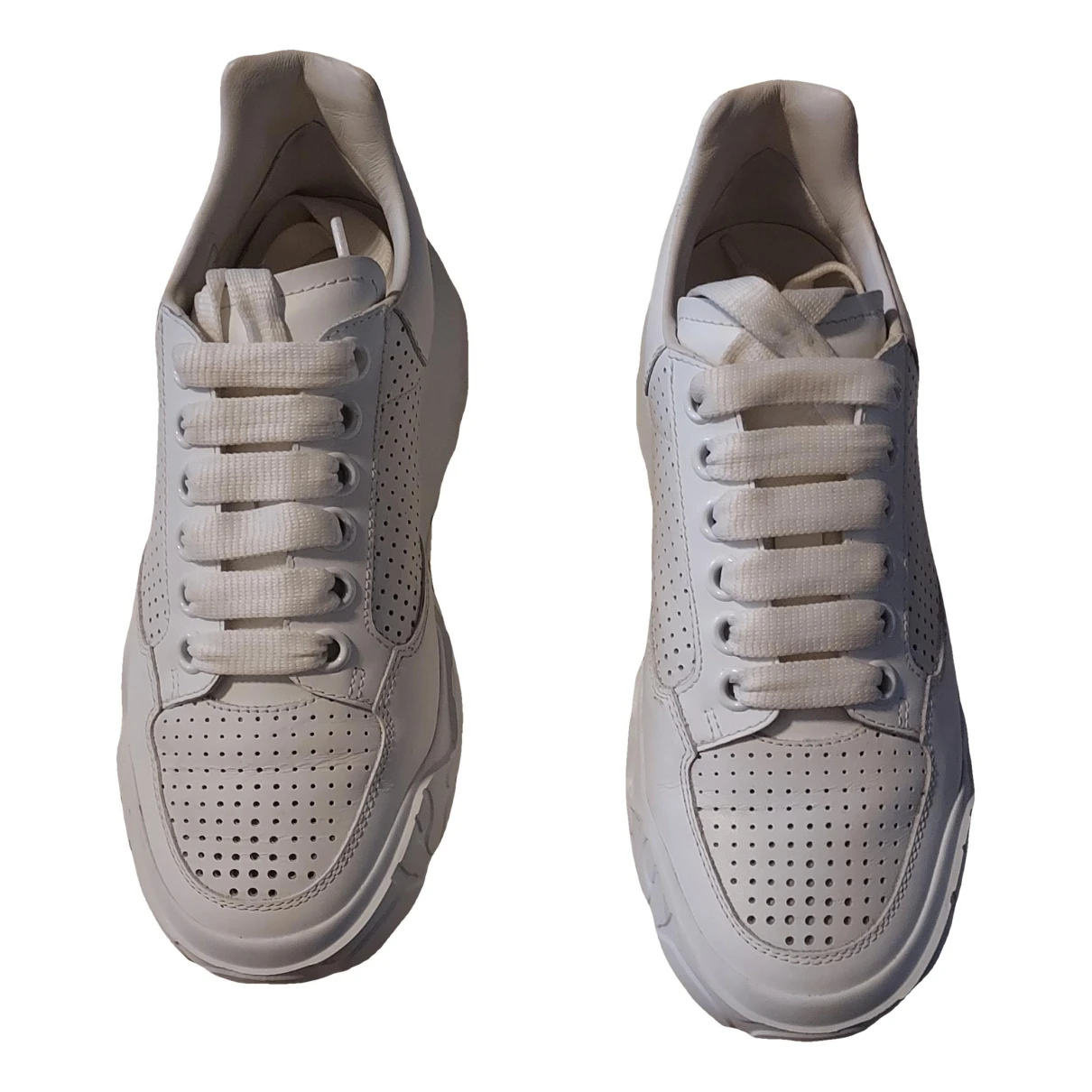 Alexander McQueen Baskets en cuir Court Trainer